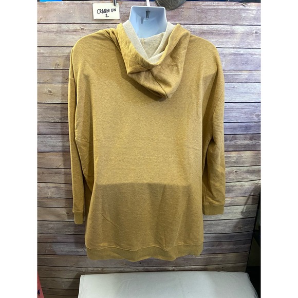 Natural Reflections Womens Beige Henley Hoodie Sweatshirt in Size XL - Picture 6 of 11